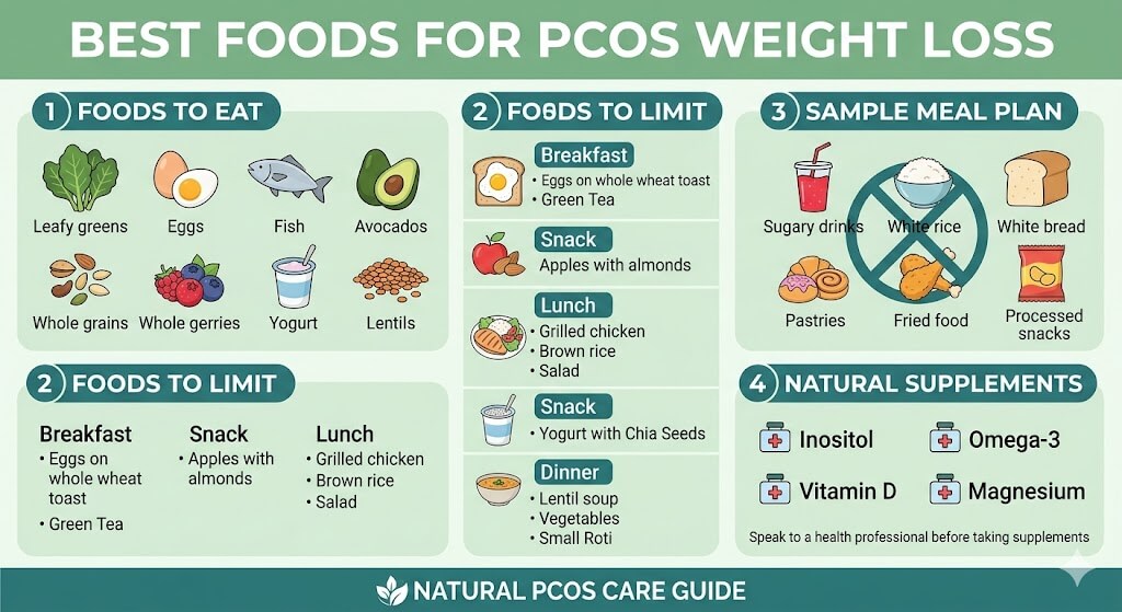 How to Lose weight with PCOS Naturally