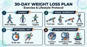 10 kg Weight Loss in 30 Days (Real Plan)