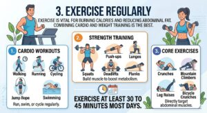 exercises for to lose belly fat​